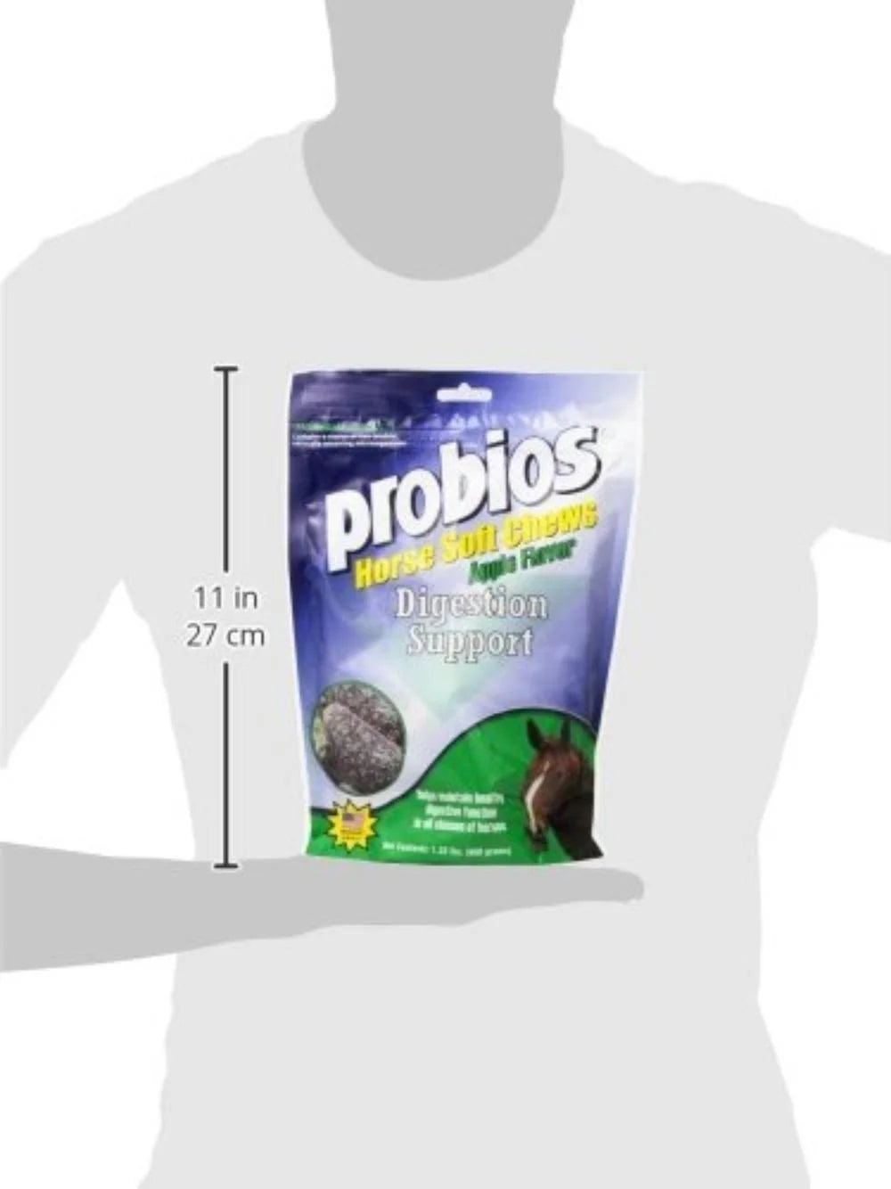 Horse Soft Chews, Apple Flavor, Net Weight 1.32 Lbs(600 Grams), Help Maintain a Healthy Digestive System in All Classes of Horses by