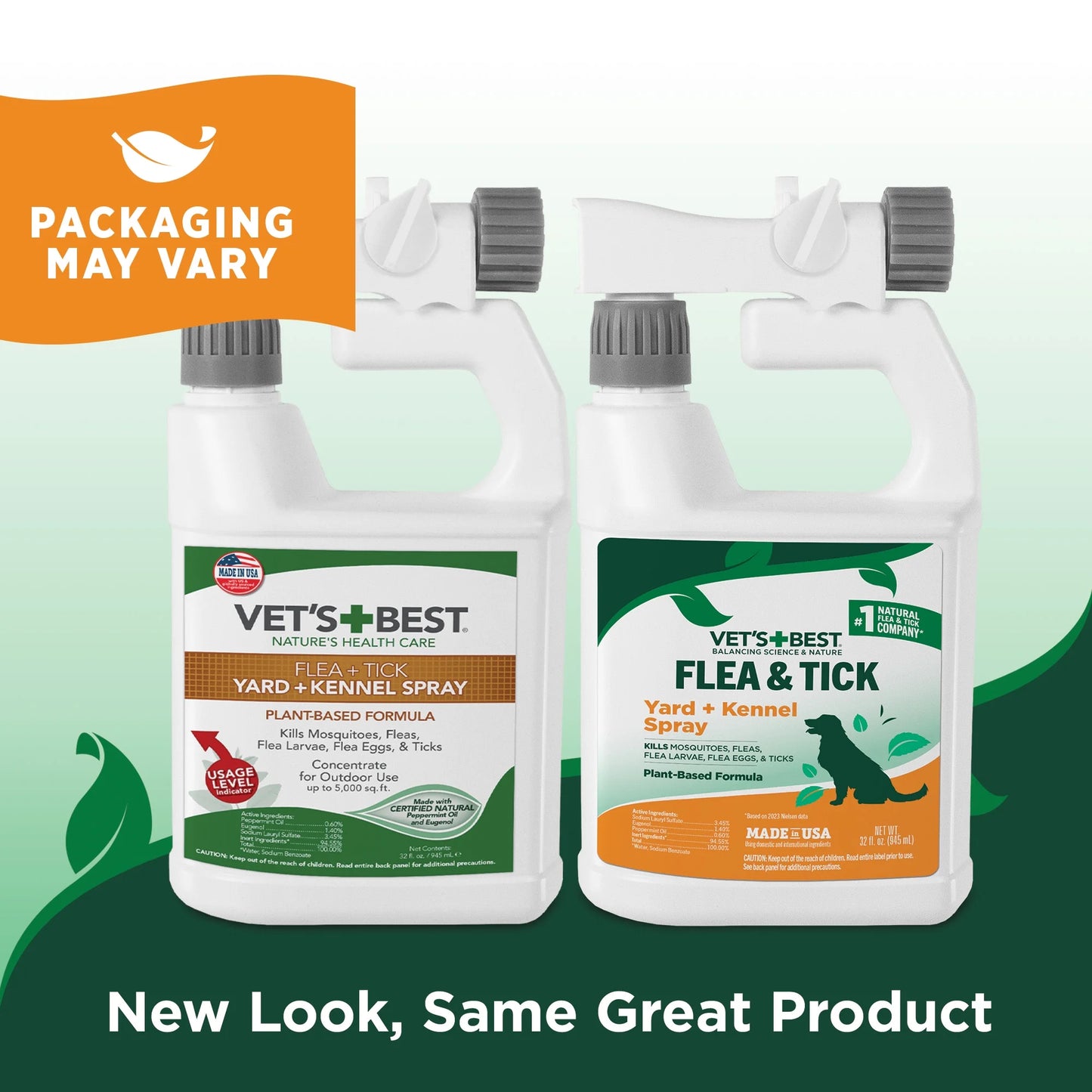 Flea and Tick Yard and Kennel Spray for Dogs - 32Oz.